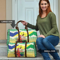 Personalised Malampa Joyeux Noel Travel Bag Proud To Be a Ni-Van Sand Drawing Art - Polynesian Pride