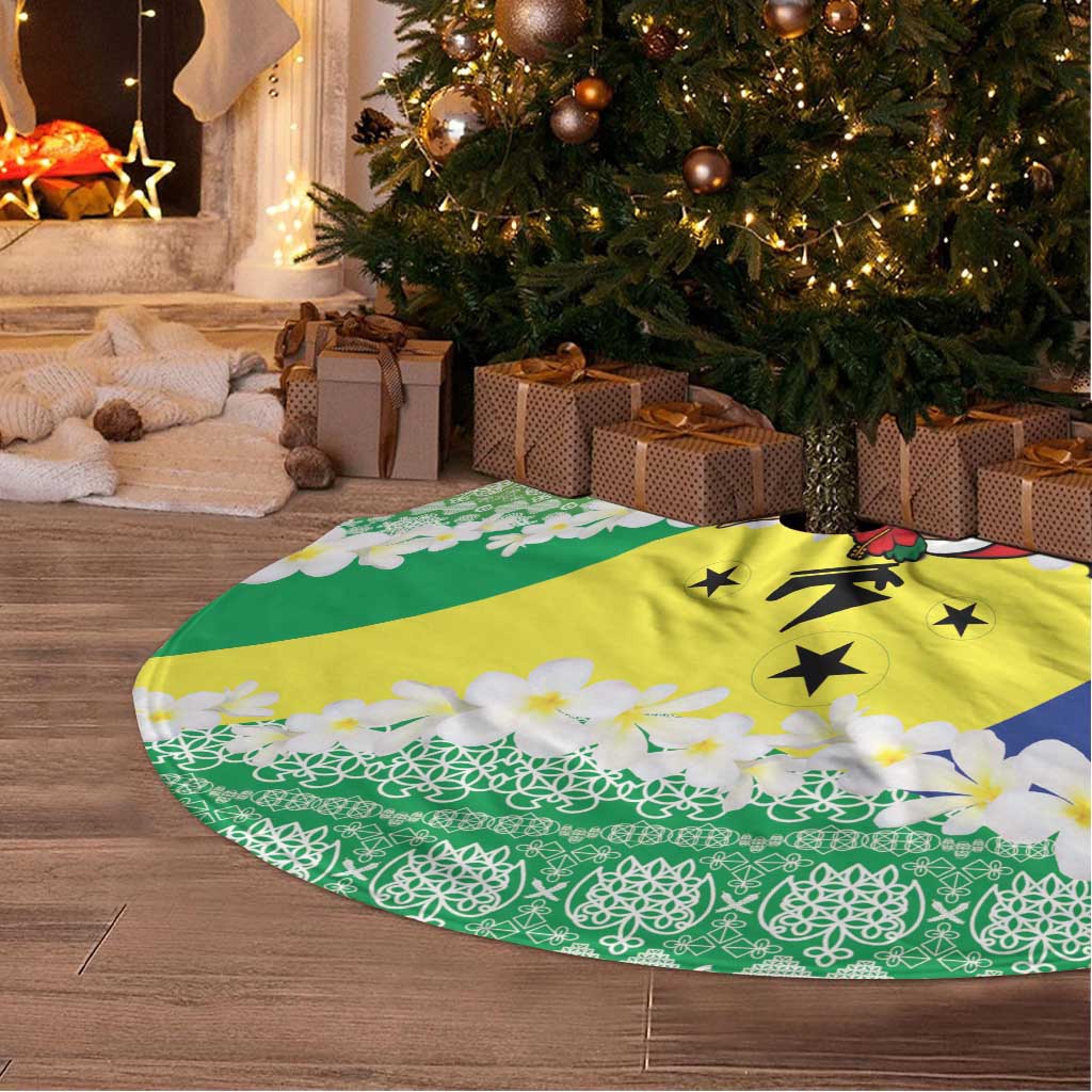 Malampa Joyeux Noel Tree Skirt Proud To Be a Ni-Van Sand Drawing Art - Polynesian Pride