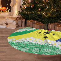 Malampa Joyeux Noel Tree Skirt Proud To Be a Ni-Van Sand Drawing Art - Polynesian Pride