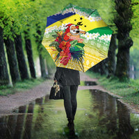 Personalised Malampa Joyeux Noel Umbrella Proud To Be a Ni-Van Sand Drawing Art - Polynesian Pride