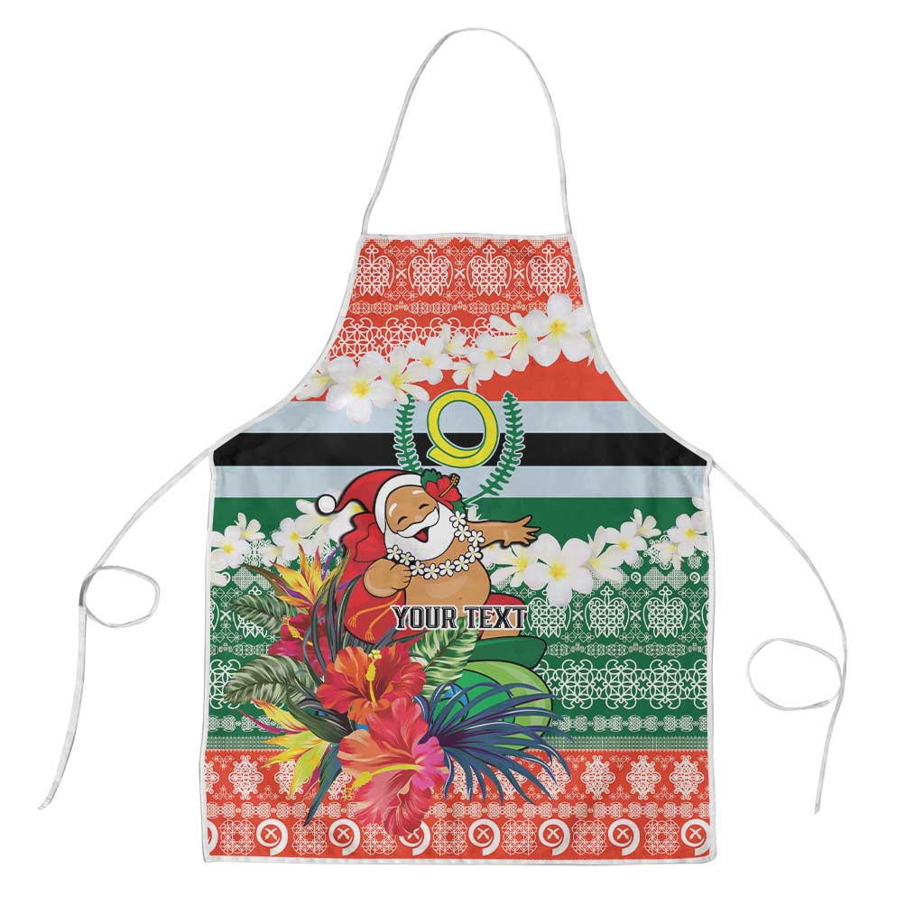 Personalised Penama Joyeux Noel Apron Proud To Be a Ni-Van Sand Drawing Art - Polynesian Pride