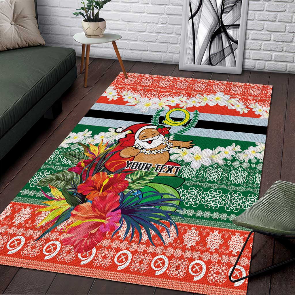 Personalised Penama Joyeux Noel Area Rug Proud To Be a Ni-Van Sand Drawing Art - Polynesian Pride
