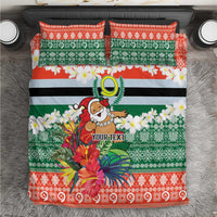 Personalised Penama Joyeux Noel Bedding Set Proud To Be a Ni-Van Sand Drawing Art - Polynesian Pride