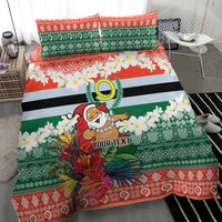 Personalised Penama Joyeux Noel Bedding Set Proud To Be a Ni-Van Sand Drawing Art - Polynesian Pride