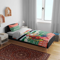 Personalised Penama Joyeux Noel Bedding Set Proud To Be a Ni-Van Sand Drawing Art - Polynesian Pride