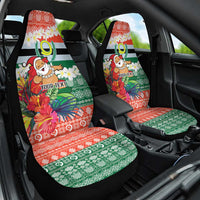 Personalised Penama Joyeux Noel Car Seat Cover Proud To Be a Ni-Van Sand Drawing Art - Polynesian Pride