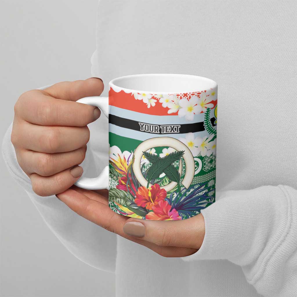 Personalised Penama Joyeux Noel Ceramic Mug Proud To Be a Ni-Van Sand Drawing Art - Polynesian Pride