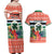 Personalised Penama Joyeux Noel Couples Matching Off Shoulder Maxi Dress and Hawaiian Shirt Proud To Be a Ni-Van Sand Drawing Art - Polynesian Pride