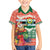 Personalised Penama Joyeux Noel Family Matching Off The Shoulder Long Sleeve Dress and Hawaiian Shirt Proud To Be a Ni-Van Sand Drawing Art - Polynesian Pride