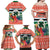 Personalised Penama Joyeux Noel Family Matching Off Shoulder Maxi Dress and Hawaiian Shirt Proud To Be a Ni-Van Sand Drawing Art - Polynesian Pride