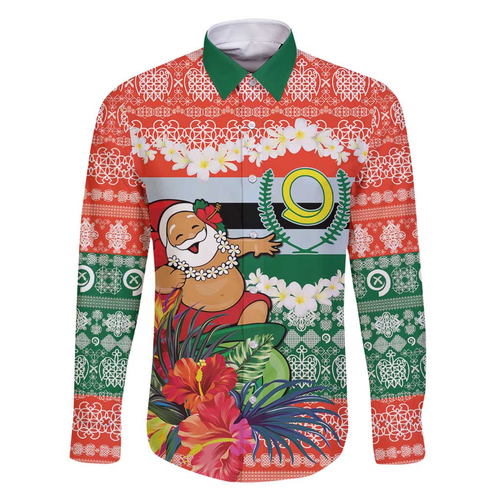 Personalised Penama Joyeux Noel Family Matching Off Shoulder Maxi Dress and Hawaiian Shirt Proud To Be a Ni-Van Sand Drawing Art - Polynesian Pride