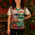 Personalised Penama Joyeux Noel Christmas Knitted V-Neck Vest Proud To Be a Ni-Van Sand Drawing Art - Polynesian Pride