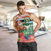 Personalised Penama Joyeux Noel Men Tank Top Proud To Be a Ni-Van Sand Drawing Art - Polynesian Pride