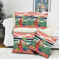 Personalised Penama Joyeux Noel Pillow Cover Proud To Be a Ni-Van Sand Drawing Art - Polynesian Pride