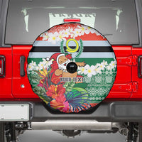 Personalised Penama Joyeux Noel Spare Tire Cover Proud To Be a Ni-Van Sand Drawing Art - Polynesian Pride