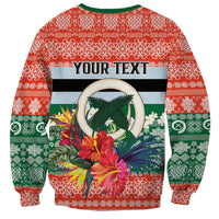 Personalised Penama Joyeux Noel Sweatshirt Proud To Be a Ni-Van Sand Drawing Art - Polynesian Pride