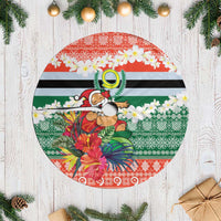 Penama Joyeux Noel Tree Skirt Proud To Be a Ni-Van Sand Drawing Art - Polynesian Pride
