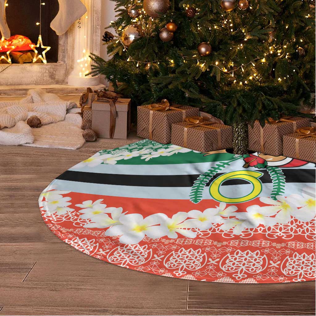 Penama Joyeux Noel Tree Skirt Proud To Be a Ni-Van Sand Drawing Art - Polynesian Pride