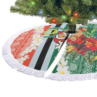 Penama Joyeux Noel Tree Skirt Proud To Be a Ni-Van Sand Drawing Art - Polynesian Pride