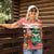 Personalised Penama Joyeux Noel Women Polo Shirt Proud To Be a Ni-Van Sand Drawing Art - Polynesian Pride