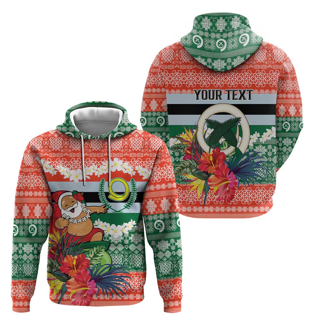 Personalised Penama Joyeux Noel Zip Hoodie Proud To Be a Ni-Van Sand Drawing Art - Polynesian Pride