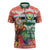 Personalised Penama Joyeux Noel Zipper Polo Shirt Proud To Be a Ni-Van Sand Drawing Art - Polynesian Pride