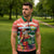Personalised Penama Joyeux Noel Zipper Polo Shirt Proud To Be a Ni-Van Sand Drawing Art - Polynesian Pride