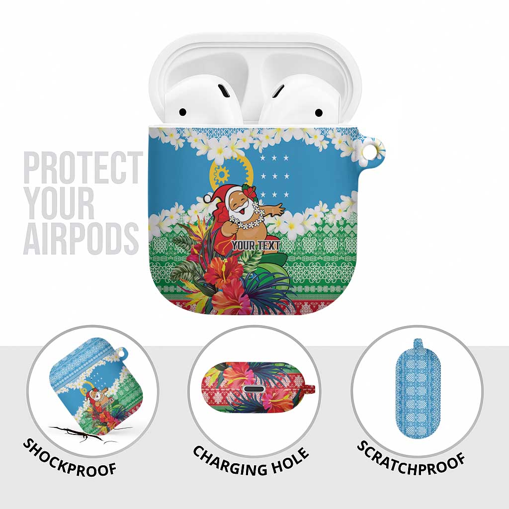 Personalised Sanma Joyeux Noel AirPods Case Proud To Be a Ni-Van Sand Drawing Art - Polynesian Pride