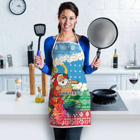 Personalised Sanma Joyeux Noel Apron Proud To Be a Ni-Van Sand Drawing Art - Polynesian Pride