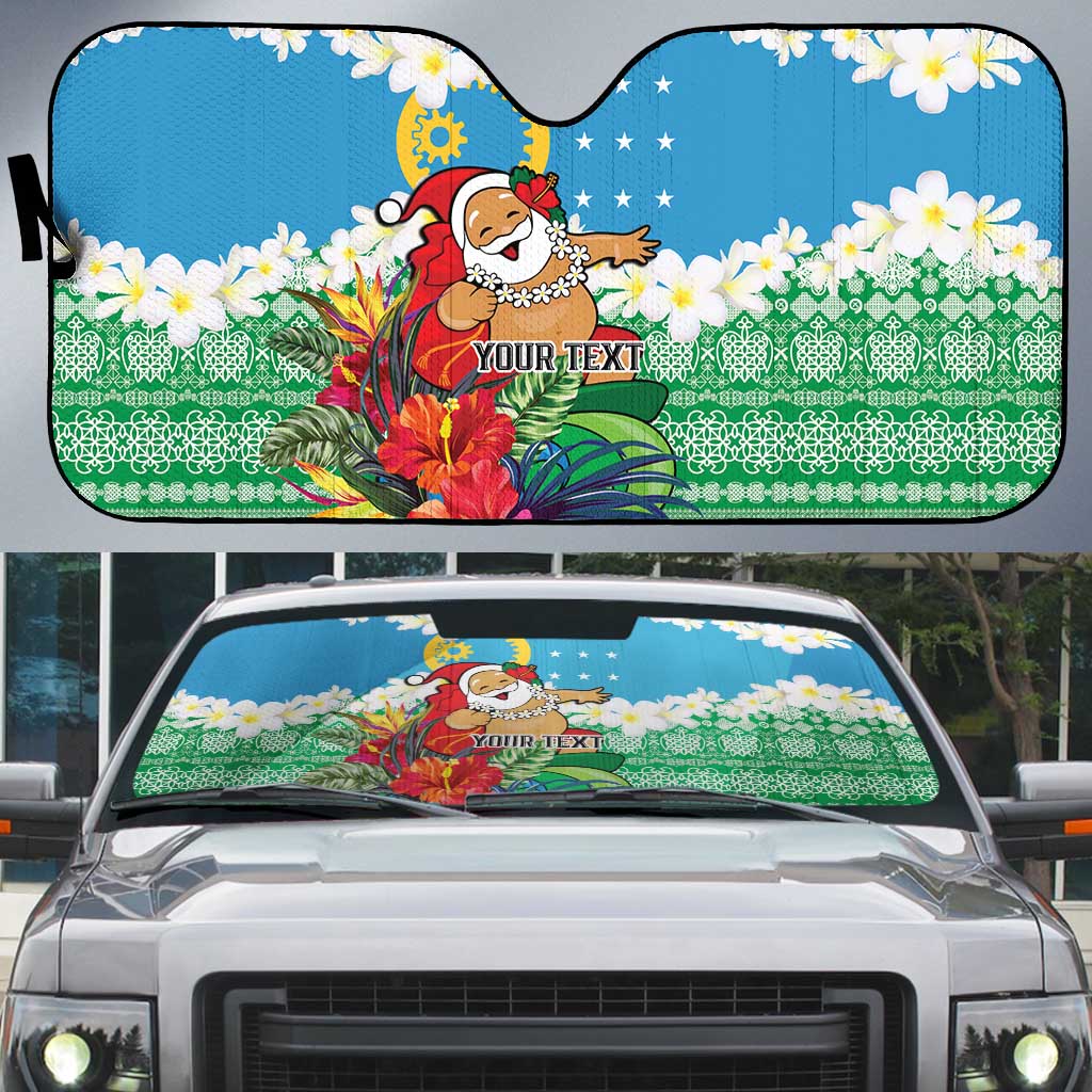 Personalised Sanma Joyeux Noel Auto Sun Shade Proud To Be a Ni-Van Sand Drawing Art - Polynesian Pride