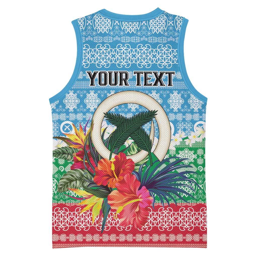 Personalised Sanma Joyeux Noel Basketball Jersey Proud To Be a Ni-Van Sand Drawing Art LT9 - Polynesian Pride