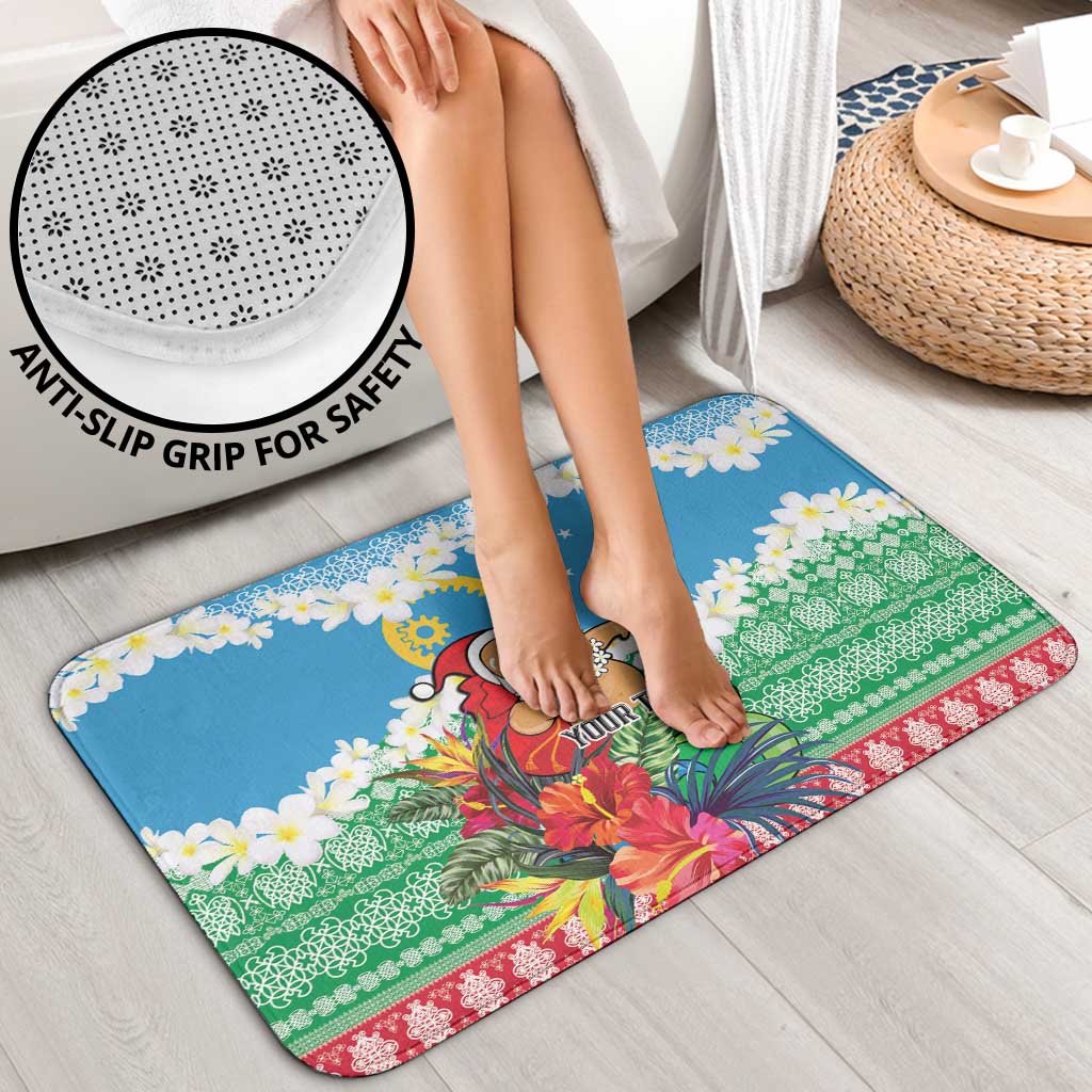 Personalised Sanma Joyeux Noel Bathroom Set Proud To Be a Ni-Van Sand Drawing Art - Polynesian Pride