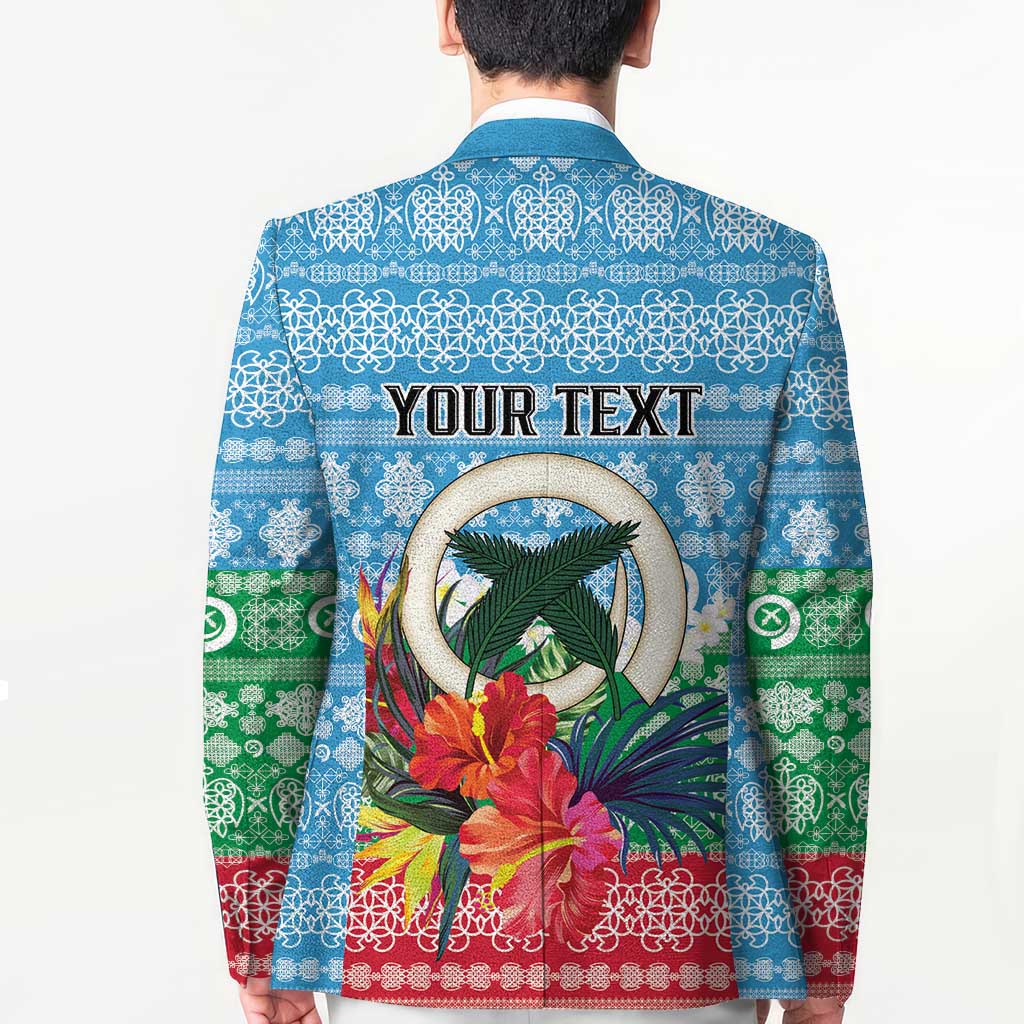 Personalised Sanma Joyeux Noel Blazer Proud To Be a Ni-Van Sand Drawing Art - Polynesian Pride