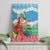 Personalised Sanma Joyeux Noel Canvas Wall Art Proud To Be a Ni-Van Sand Drawing Art - Polynesian Pride