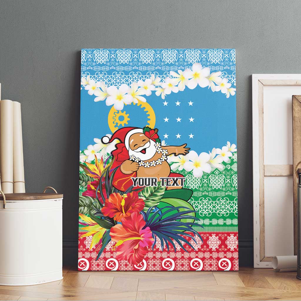 Personalised Sanma Joyeux Noel Canvas Wall Art Proud To Be a Ni-Van Sand Drawing Art - Polynesian Pride