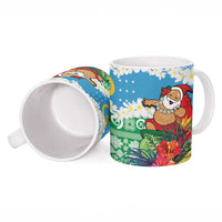 Personalised Sanma Joyeux Noel Ceramic Mug Proud To Be a Ni-Van Sand Drawing Art - Polynesian Pride