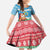 Personalised Sanma Joyeux Noel Family Matching Off The Shoulder Long Sleeve Dress and Hawaiian Shirt Proud To Be a Ni-Van Sand Drawing Art - Polynesian Pride
