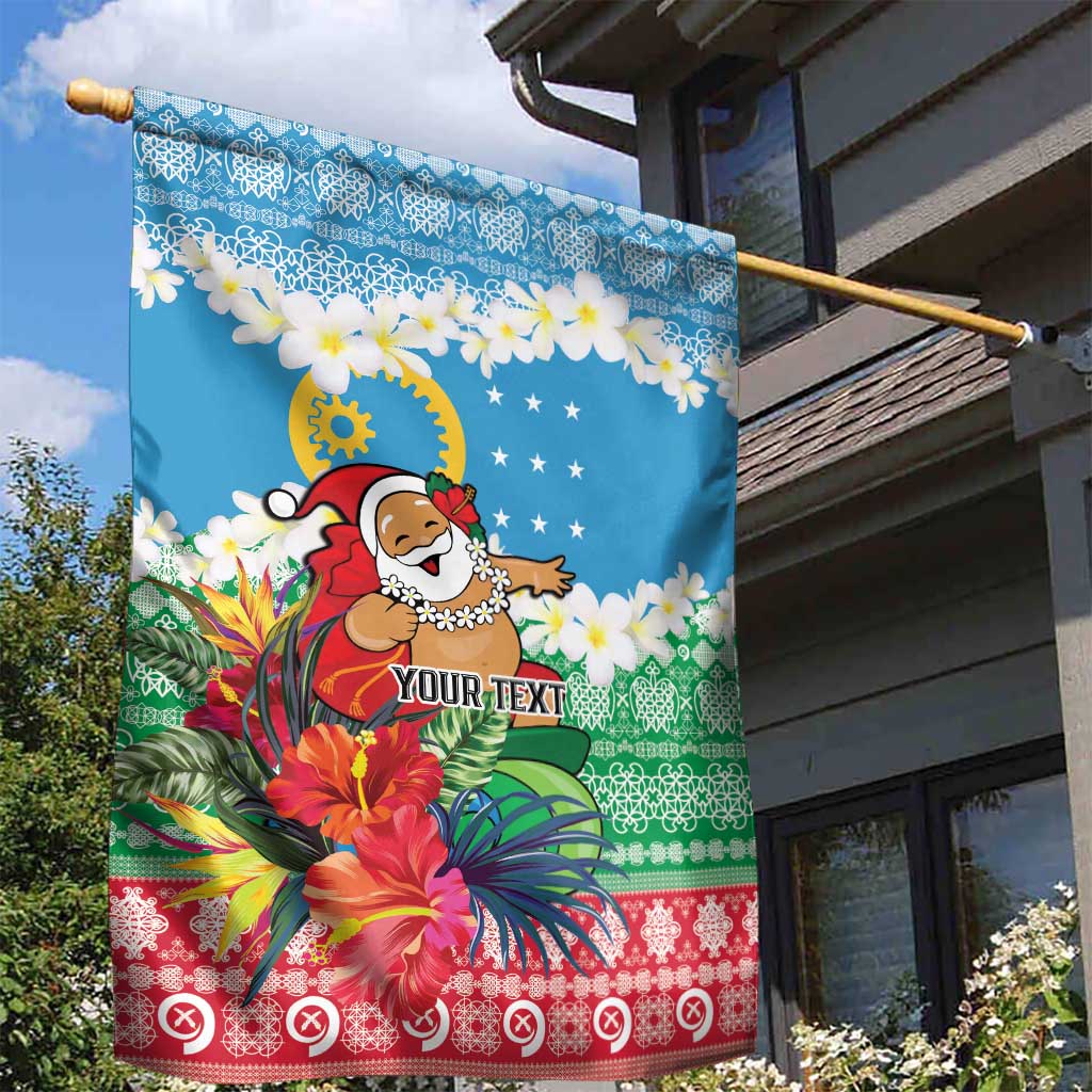 Personalised Sanma Joyeux Noel Garden Flag Proud To Be a Ni-Van Sand Drawing Art - Polynesian Pride