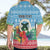 Personalised Sanma Joyeux Noel Hawaiian Shirt Proud To Be a Ni-Van Sand Drawing Art - Polynesian Pride