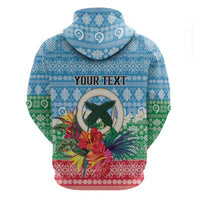 Personalised Sanma Joyeux Noel Hoodie Proud To Be a Ni-Van Sand Drawing Art - Polynesian Pride