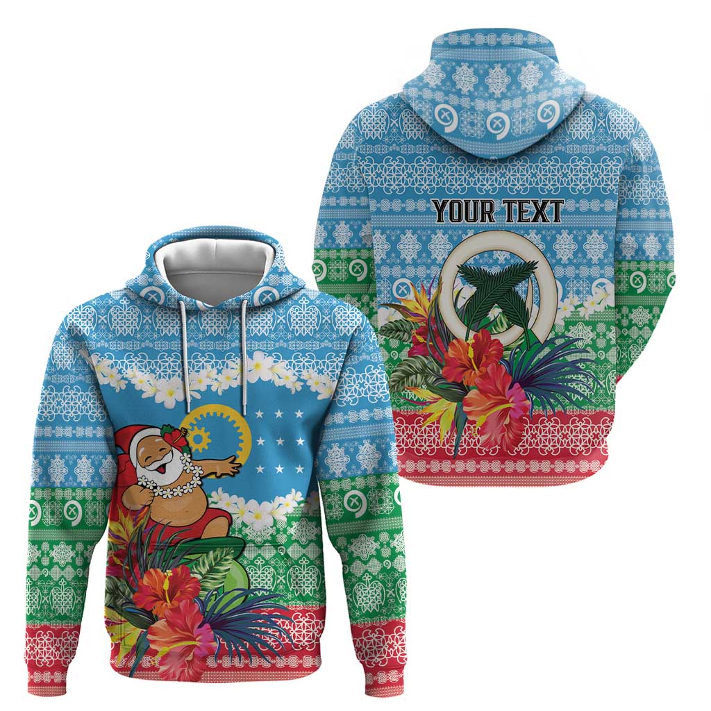 Personalised Sanma Joyeux Noel Hoodie Proud To Be a Ni-Van Sand Drawing Art - Polynesian Pride