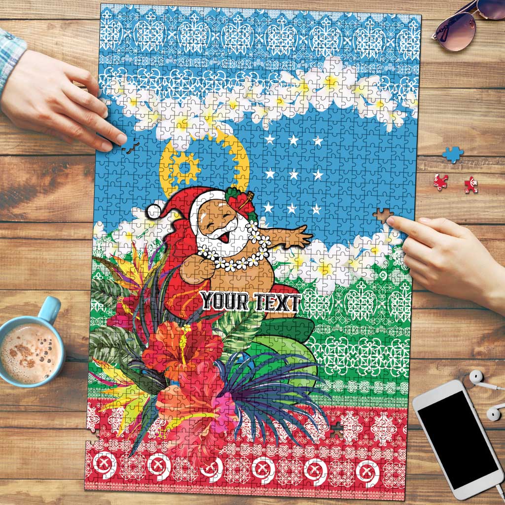 Personalised Sanma Joyeux Noel Puzzle Proud To Be a Ni-Van Sand Drawing Art - Polynesian Pride