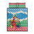 Personalised Sanma Joyeux Noel Quilt Bed Set Proud To Be a Ni-Van Sand Drawing Art - Polynesian Pride