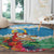 Personalised Sanma Joyeux Noel Round Carpet Proud To Be a Ni-Van Sand Drawing Art - Polynesian Pride