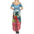 Personalised Sanma Joyeux Noel Summer Maxi Dress Proud To Be a Ni-Van Sand Drawing Art - Polynesian Pride