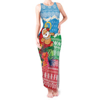 Personalised Sanma Joyeux Noel Tank Maxi Dress Proud To Be a Ni-Van Sand Drawing Art - Polynesian Pride
