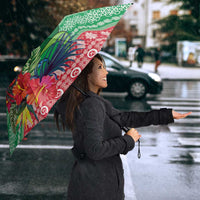 Personalised Sanma Joyeux Noel Umbrella Proud To Be a Ni-Van Sand Drawing Art - Polynesian Pride