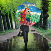 Personalised Sanma Joyeux Noel Umbrella Proud To Be a Ni-Van Sand Drawing Art - Polynesian Pride