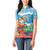 Personalised Sanma Joyeux Noel Women Polo Shirt Proud To Be a Ni-Van Sand Drawing Art - Polynesian Pride