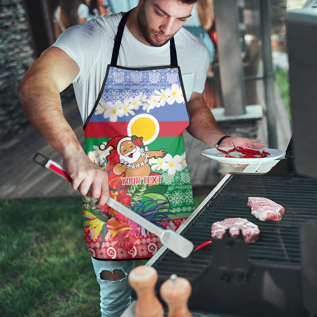 Personalised Shefa Joyeux Noel Apron Proud To Be a Ni-Van Sand Drawing Art - Polynesian Pride